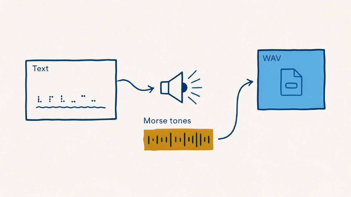 Morse Code Sound Translator: Hear Text as Morse Tones